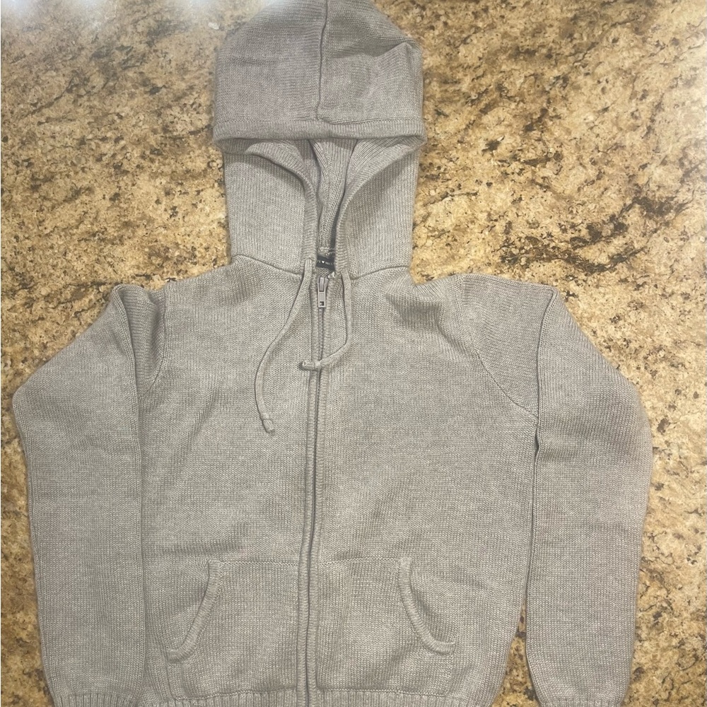 Brandy Melville Alana grey zip up